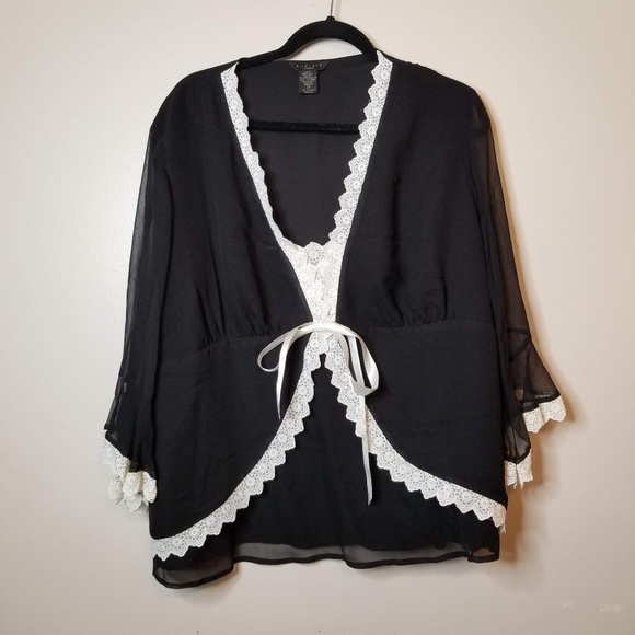 SilkLand Tops - SilkLand NWT PLUS SIZE 100% Silk Sz 2X Sheer Shirt